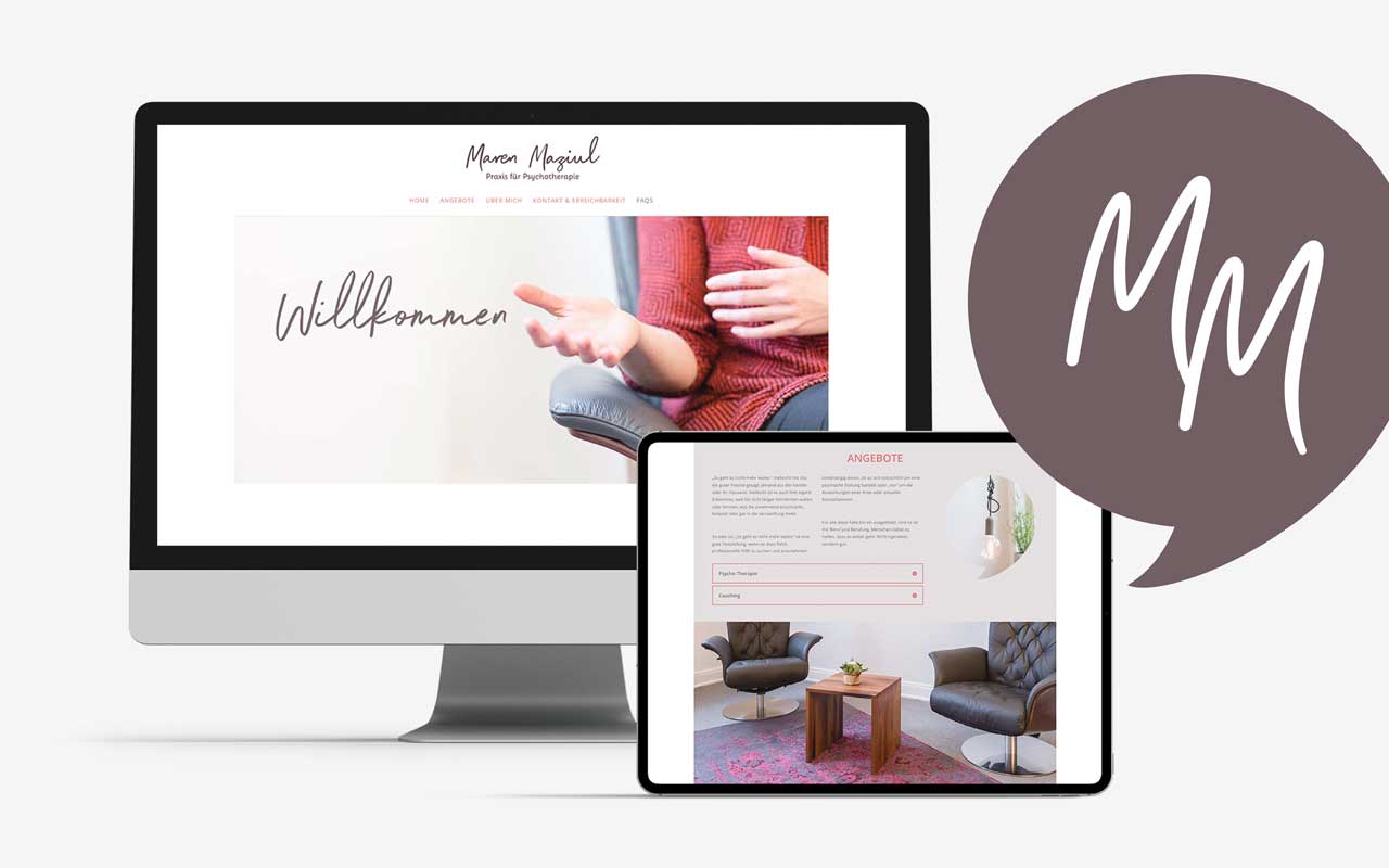 Website/Onepager für Psychotherapeutin